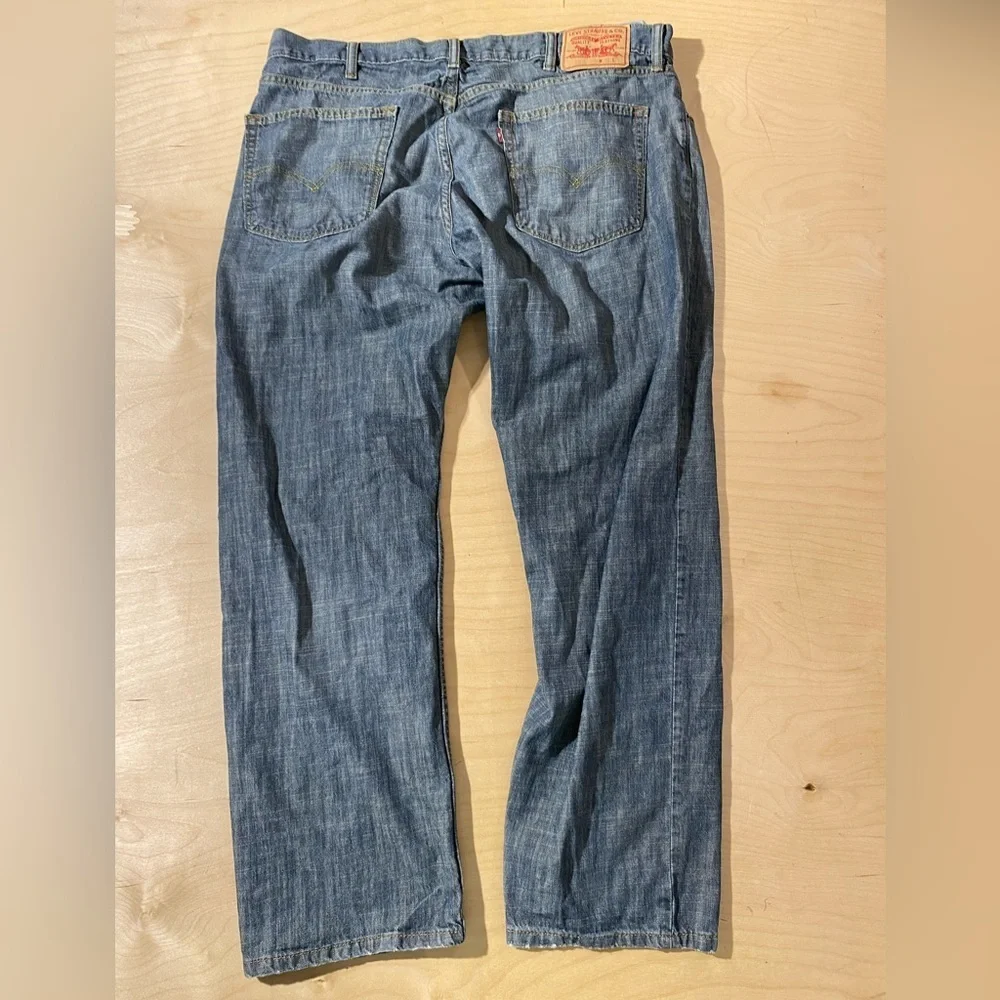 Levi's Relaxed Fit Straight Denim 559 Jeans - Classic Blue 40 x 32 (D)